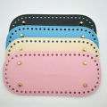22x10cm Long Bottom for Knitted Bag PU Leather Bag Base Handmade Bottom with Holes Diy Crochet Bag Bottom Accessories.
