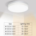 IRALAN Ceiling Lamp Ultra-thin Round Ceiling Light Bedroom Living Room Lightning Interior Ceiling Light Fixture 48W 36W 24W 18W. 