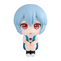2 estilos, 11cm, Q Ver. Figura de cabeza grande de neón de Genesis Evangelion, modelo de Ayanami Rei Asuka, postura sentada.