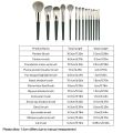 14Pcs Makeup Brushes Set Large Fluffy Soft Eye Shadow Foundation Brush Women Cosmetic Powder Blush Blending Beauty Make Up Tools. 