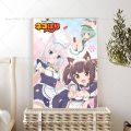 1PC Nekopara Anime Classic Anime Poster Self-adhesive Art Waterproof Paper Sticker Coffee House Bar Room Wall Decor. 
