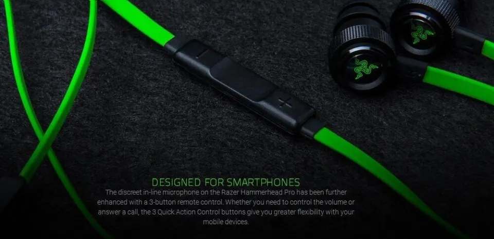 Razer Hammerhead Pro v2 earphone 3.5mm wired in ear gaming Razer Hammerhead Pro v2 earphone 3.5mm wired in ear gaming
