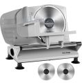 OSTBA Meat Slicer Electric Deli Food Slicer with Two Removable Stainless Steel Blades and Food Carriage, Adjustable Thickness Meat Slicer for Home, Food Slicer Machine for Meat, Cheese, Bread 150W. 