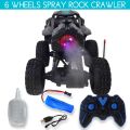 Remote control jeep spray
rock crawler. 