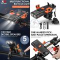 WEST BIKING 5 in 1 LED Headlight Combo
Bicycle Front Light Bicycle Light Set MTB Bike
LED Front Headlight with Horn Power Bank. 