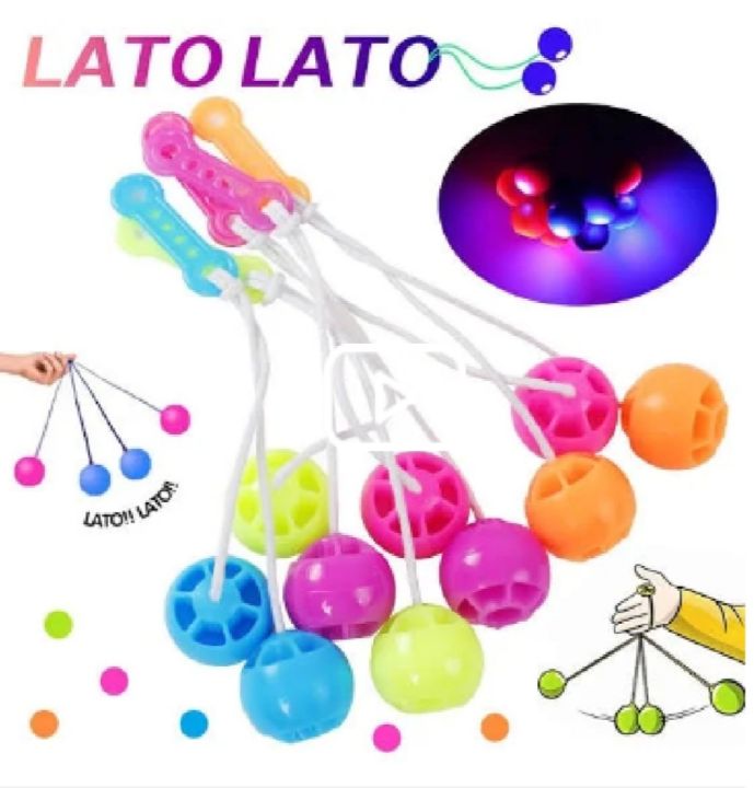 Stress Relief Clicking Balls Toy - Fidget Clicker Ball Set with Strings for Anxiety & Focus