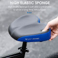 WEST BIKING Comfortable Bicycle Saddle Double Shock Absorption Commuter Cycling Seat High Elastic Widen MTB Road Bike Cushion.
