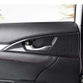 Honda Civic X interior handle carbon fibre trims. 