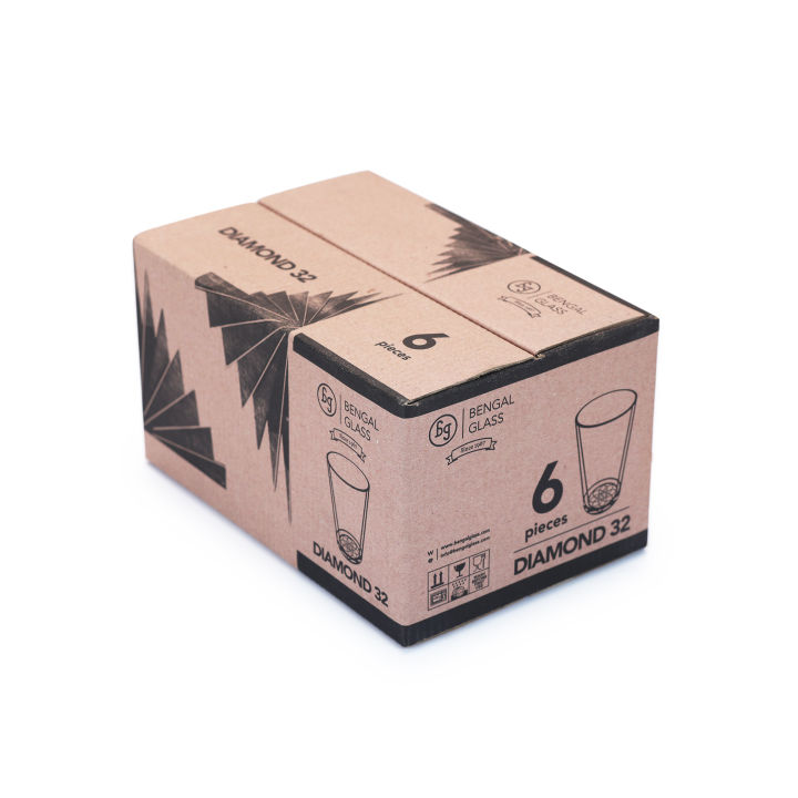 Bengal%20Glass%20%7C%20Diamond%20Glass%20Tumbler%20%7C%206%20Piece%20Set%20%7C%20Elegant%20Crystal%20Clear%20245%20ml%20Glasses%20-%20Image%204