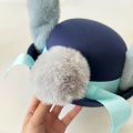 Sheriff Hat With Bendable Bunny Ear Movie Cosplay Costume Accessory Halloween Costume Party Anime Rabbit Police Officer Headwear.