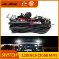 UNISHINE LED Light Bar 3M Wiring Harness Kit Universal LED Wiring Harness IP69 For Auto UTV ATV Offroad Boat 120inch 12V 24v.