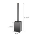 Bathroom Toilet Brush Holder Wall Mounted Household Cleaning Tools No Punching Install Space Aluminum Toilet Brushes WB8712. 