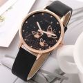 6pcs Set Womens Watches Ladies Fashion Butterfly Watch New Simple Casual Womens Analog WristWatch Bracelet Gift No Box. 