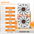 AIBOMAN RX6500XT 4G Fox Backboard Pattern GDDR6 64Bit Outputinterface HDMI*1+DP*1 gaming on computer graphics card.