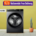 Haier 8 KG Front Loading Washing Machine (HW80-BP12929S6) Free Installation. 