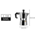 Aluminum Moka Pot Classic Stovetop Espresso Coffee Maker Coffee Kettle Tea Pot For Office Home Outdoor Camping Tableware. 