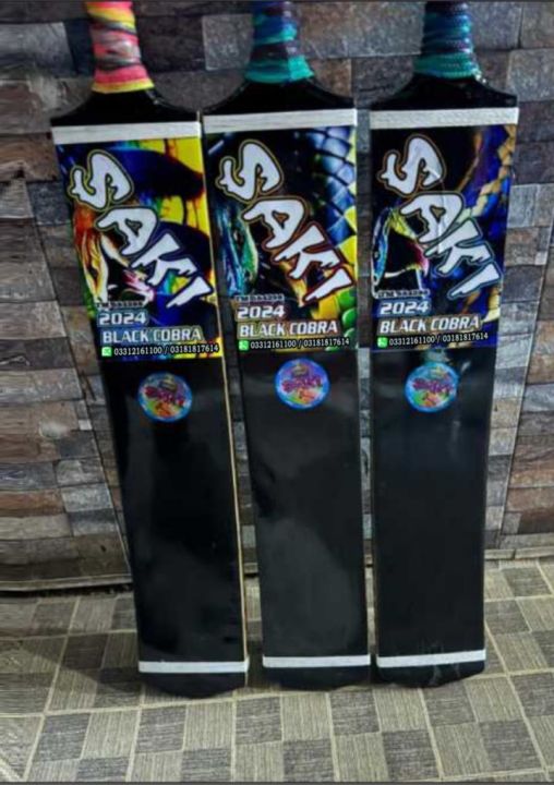 Saki%20Black-Cobra%20Long%20Tape%20Ball%20Cricket%20Bat%20-%20Image%202
