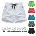 Summer Men's Beach Shorts Outdoor Running Fitness Lightweight Breathable Quick-Drying Shorts Men Hiking Stretch Athletic Shorts. 
