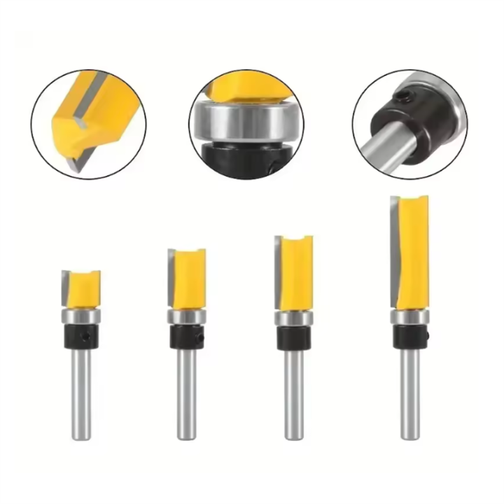 4pcs,1/4-Inch%20Shank%20Bearing%20Guided%20Pattern%20Router%20Bit%20-%20Woodworking%20Edge%20Trimming%20Tool%20with%20Double-Edged%20Straight%20Cutter%20-%20Image%204