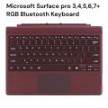 Microsoft Surface Pro 3/4/5/6/7 RGB Backlight Bluetooth Tablet Keyboard. 