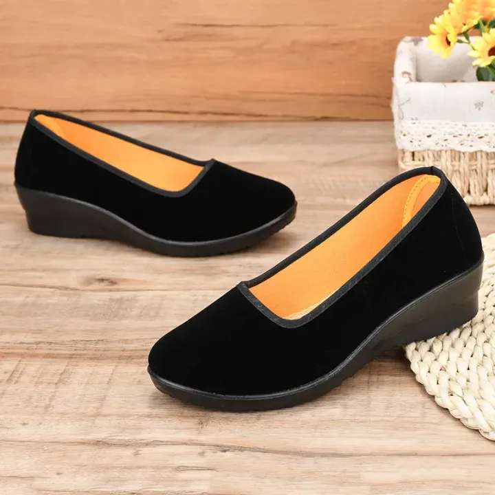 Lady%20Fashion%20Sweet%20Light%20Weight%20Black%20Flock%20High%20Quality%20Loafers%20Women%20Casual%20Comfort%20Hotel%20Work%20&%20Office%20Flat%20Shoes%20Zapatos%20A94%20-%20Image%203