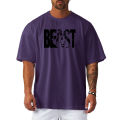 Mens Oversized Loose Running T-Shirts Letters Fitness Sports Half Sleeve T Shirt Summer Mesh Quick Dry Breathable Gym Clothing.