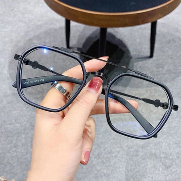 1PCs Blue Light Blocking Fashion Highend Glasses Men Optical Clear
