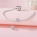 2023 100% Real 925 Sterling Charm Sakura Separation Beads Fit Pandora Original Bracelet Silver Beads Diy Jewelry For Lover. 