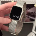 Milanese Strap For Apple Watch Band 38mm 40mm 41mm 42mm 44mm 45mm 49mm Stainless Steel Mesh Band For iWatch Series 10 9 8 SE 7 6. 