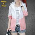 Women’s Single Layer Transparent Matching Lightweight Jacket For Summer Wear. 