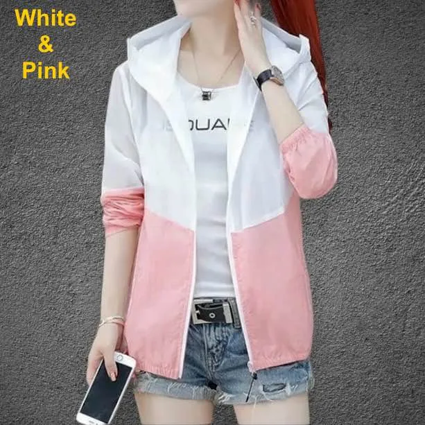 Women%C3%A2%E2%82%AC%E2%84%A2s%20Single%20Layer%20Transparent%20Matching%20Lightweight%20Jacket%20For%20Summer%20Wear%20-%20Image%202