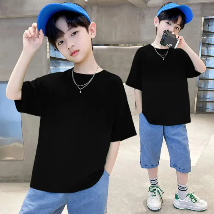 100%25%20Cotton%20180gsm%20Fabric%20Children%20Boy%20Girl%20T%20shirt%202025%20New%20Summer%20Women%20Short%20Sleeve%20T-Shirt%20Cute%20Style%20White%20Solid%20Color%20Tops%20-%20Image%202