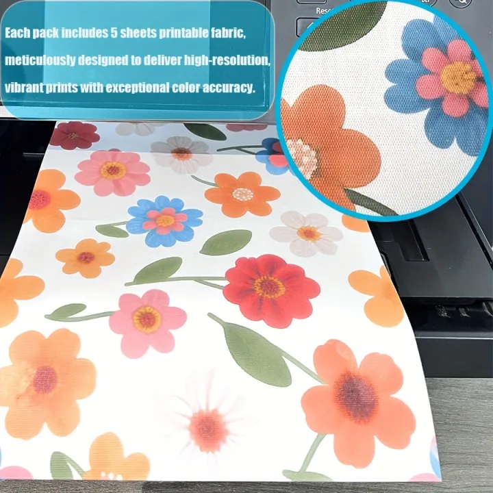 5pcs/10pcs%20Printable%20White%20Cotton%20Canvas%20Fabric%20for%20Inkjet%20Printer,%20A4%20Size%20%20Cloth%20for%20Image%20Printing%20-%20Image%204