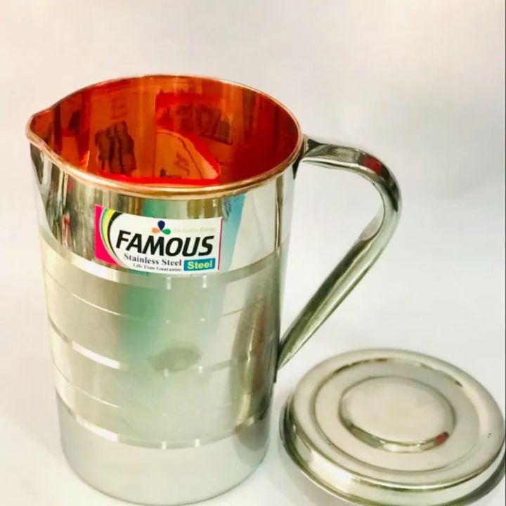 Stainless Steel With Inner Copper Water Jug 4N