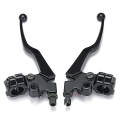 2PCS Aluminum Motorcycle Brake Clutch Levers Black Fits For Honda CG 125 Alloy Motorbike Brake & Clutch Lever Cable Front Brake. 