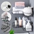 Self-adhesive wall corner rack. 
