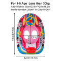 1PC Swimming Pool Float Ring Seat, Cute Car-shaped Inflatable Summer Beach Pool Tube with Handles (Blue and Pink).