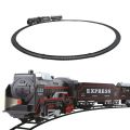 Classic Electric B0/O 3 Carts Toy Train Track Railway Set Locmotive Slot Toy Train Ideal Christmas Gift For Kids Parab Ninos. 
