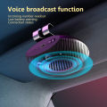 V5.3 Bluetooth Speaker Handsfree Car Kit Sun Visor Clip Wireless Audio Receiver Connect Support Two Mobile Phones.