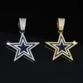Hot Selling Icy Star Jewelry Stainless steel Twist Chain Football Cow and Boys Necklace for Men Rapper's. 