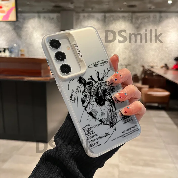 Robot%20Heart%20Phone%20Case%20For%20Samsung%20S25%20S24%20S23%20S22%20S21%20S20%20FE%20Ultra%20Plus%20Laser%20Hard%20PC+TPU%20Cases%20Back%20Cover-S542P1%20-%20Image%202