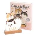 2026 Cute Cat Dog Desk Calendar Mini Desktop Calendar Notes Repeated Writing and Wiping Multi Functional Desktop Decoration ﻿. 