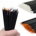 50pcs/lot Reusable Gel Liner Nail Art Brushes Painting Pen Disposable Eyeliner Beauty Eyeline Makup Tools.