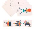 Hot Sale 180Pcs Montessori Kids Wooden 3D Geometric Shape Jigsaw Puzzle Board Set Baby Early Education Toys for Children. 