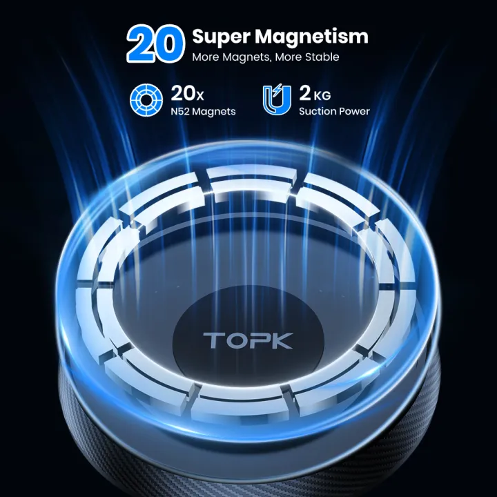 TOPK%20Car%20Phone%20Holder%20MagSafe%20Magnetic%20Mount%20%5BStrong%20Magnet%5D%20Dashboard%20Car%20Stand%20For%20iPhone%2015%20Pro%20Universal%20Magnetic%20Car%20Mount%20-%20Image%204