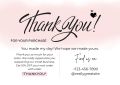 Double Sided Thank You Business Custom Logo Cards Extra Glossy Thanks Cards For Customer Satisfaction QR Code Cards With Custom Message And Custom Image With High Quality Thank You Card Material. 
