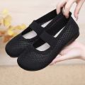 Women Flats Shoes Slip on Foldable Loafers for Women Square Toe Single Shoes Hollow Out Fashion Mom Casual Shoes for Ladies. 