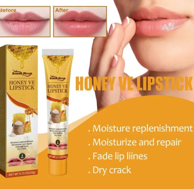 Honey Lipstick Long Lasting hydration moisturizing repair bases lip balm Anti-Cracking dry reduce lip lines peeling Lip care