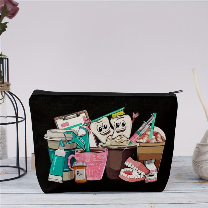 A%20Dental%20hygienist%20makeup%20bag%20-%20women's%20multifunctional%20zipper%20bag,%20jewelry%20storage%20bag,%20perfect%20travel%20zipper%20small%20storage%20bag%20-%20Image%202