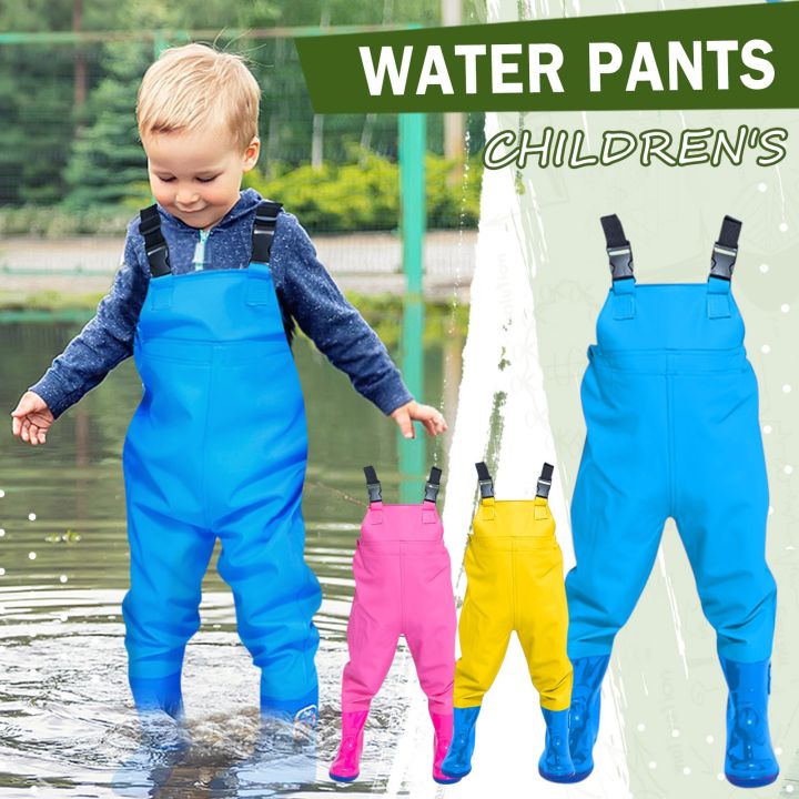 Children%20Fishing%20Chest%20Waders%20Outdoor%20Activities%20Girl%20Boy%20PVC%20Rain%20Pants%20Waterproof%20Bootfoot%20Quick-dry%20Hunting%20Fishing%20Suit%20-%20Image%202